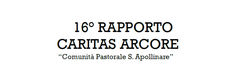 Scopri di più sull'articolo 16° RAPPORTO CARITAS ARCORE